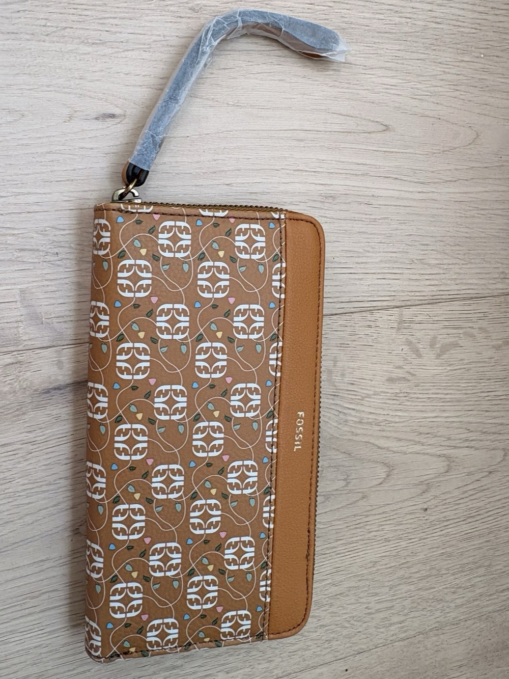 NWT Fossil Jori Floral Zip Clutch RFID Wristlet Wallet + Gift Bag - Picture 5 of 11